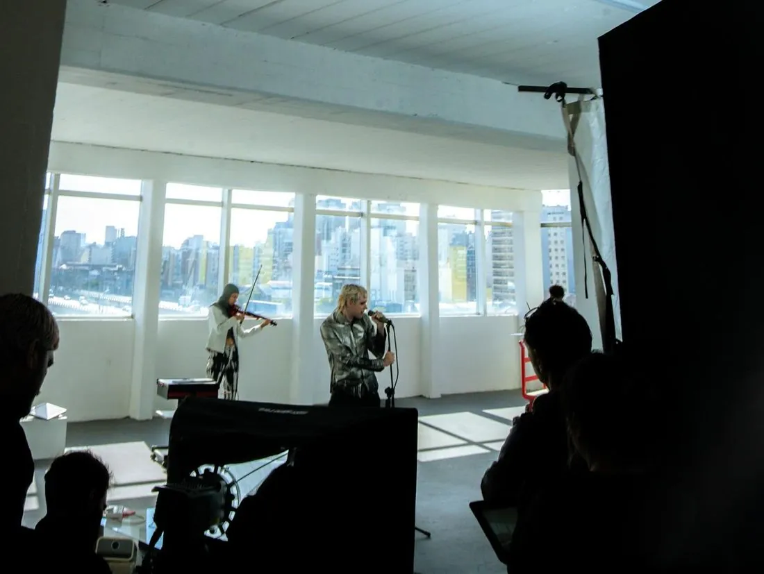 Backstage del rodaje